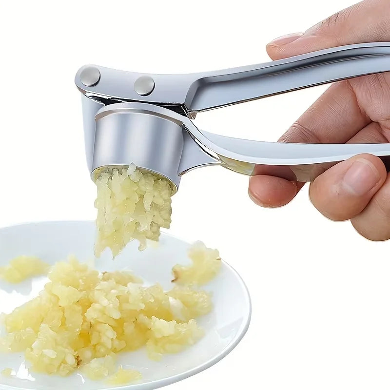 Stainless Steel Garlic Press & Mincer — No More Garlic Hands