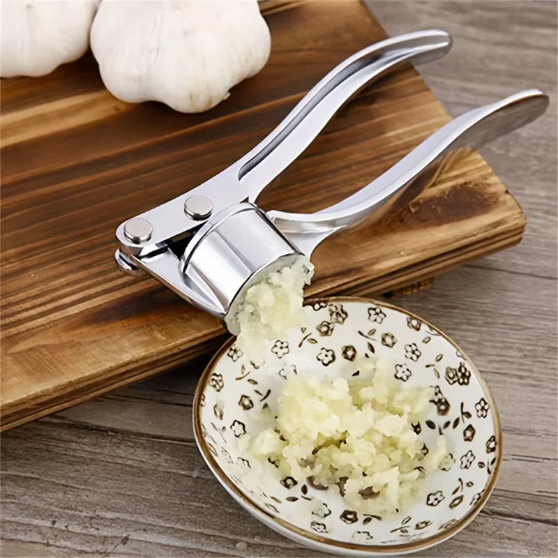 Stainless Steel Garlic Press & Mincer — No More Garlic Hands