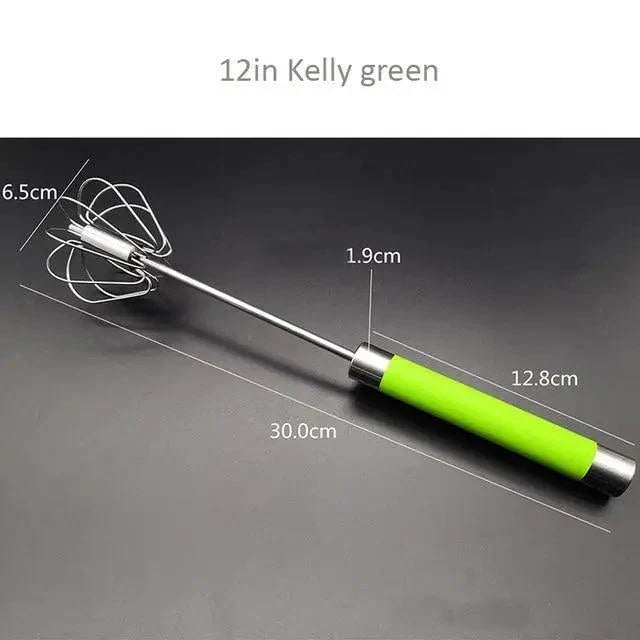 Self-Turning Egg Whisk — One-Hand Hand Mixer