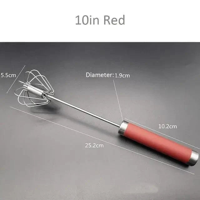 Self-Turning Egg Whisk — One-Hand Hand Mixer