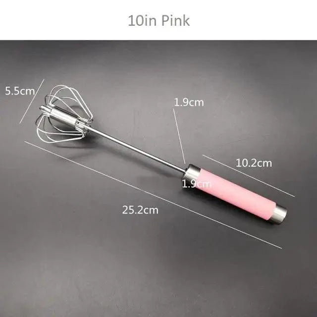 Self-Turning Egg Whisk — One-Hand Hand Mixer