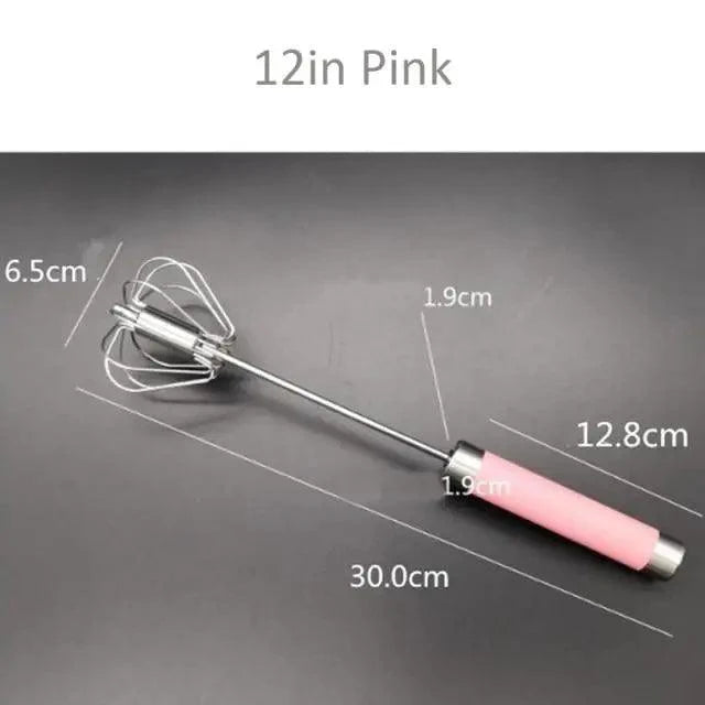 Self-Turning Egg Whisk — One-Hand Hand Mixer