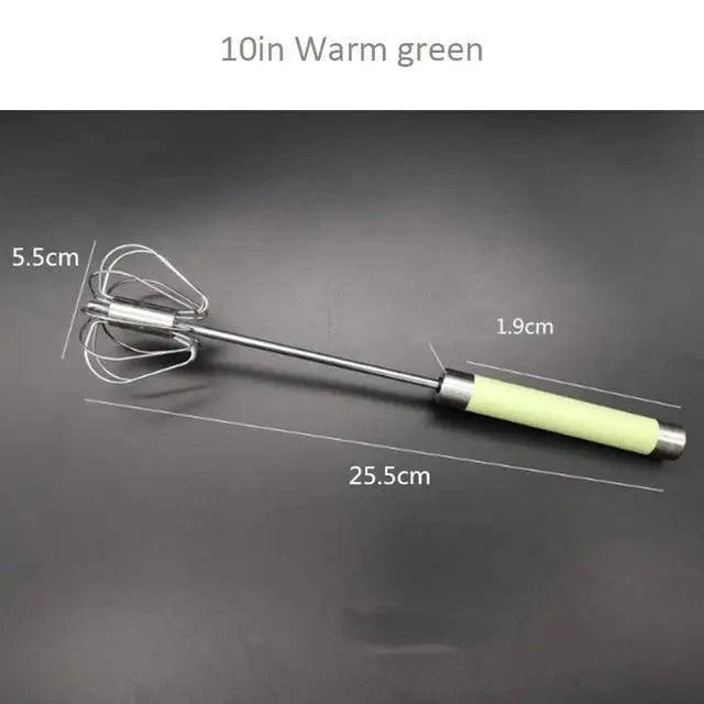 Self-Turning Egg Whisk — One-Hand Hand Mixer