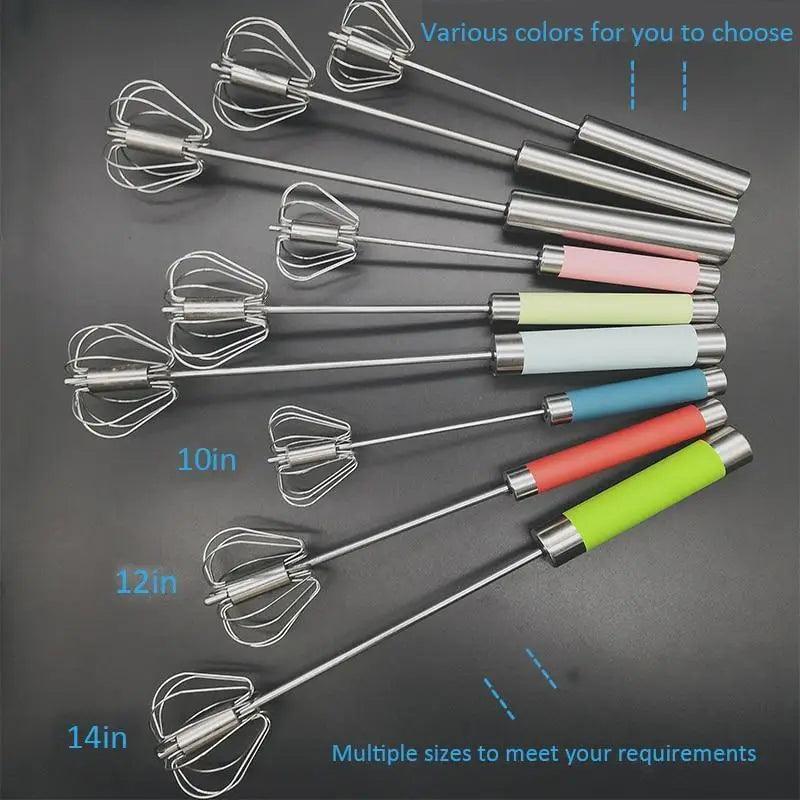 Self-Turning Egg Whisk — One-Hand Hand Mixer