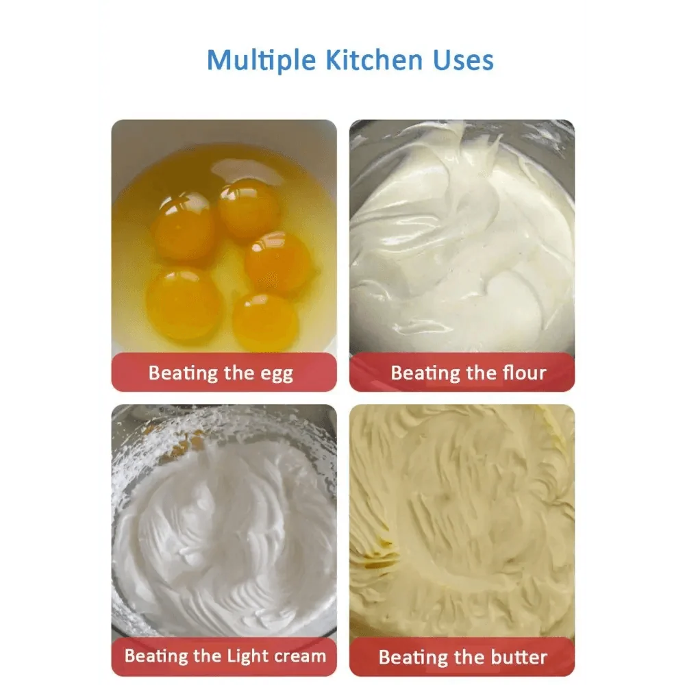 Self-Turning Egg Whisk — One-Hand Hand Mixer