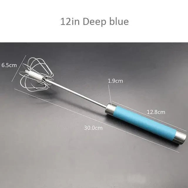 Self-Turning Egg Whisk — One-Hand Hand Mixer